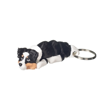 Brelok 3D Owczarek australijski czarno-biały – brelok do kluczy pies, druk 3D